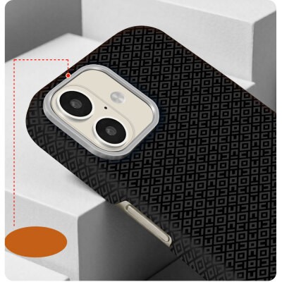 Apple iPhone 16 Case with M-Safe Charging Feature, Zore Paris Vax Hard PC Cover - 5