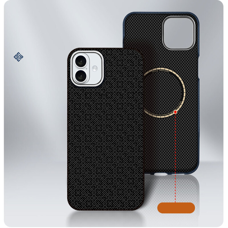 Apple iPhone 16 Case with M-Safe Charging Feature, Zore Paris Vax Hard PC Cover - 8