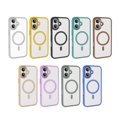 Apple iPhone 16 Case with Wireless Charging Zore Krom Magsafe Silicone Cover - 26