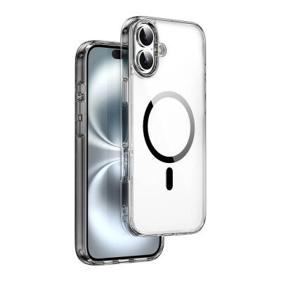 Apple iPhone 16 Case Wiwu MCC-101 iShield Pro Series Magsafe Charging Feature Crystal Hard PC Cover - Wiwu