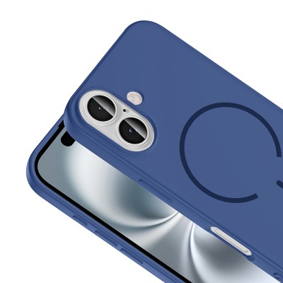Apple iPhone 16 Case Zore Meta Cover with M-safe Charging Feature - 16