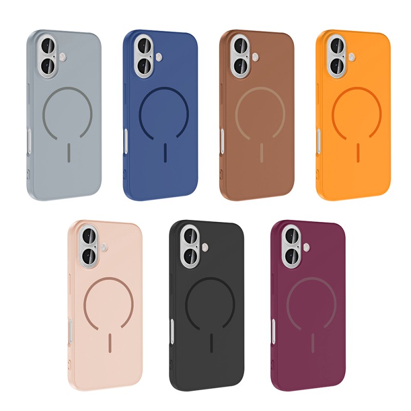 Apple iPhone 16 Case Zore Meta Cover with M-safe Charging Feature - 23