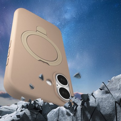 Apple iPhone 16 Case Zore Samara Cover M-safe Charging Stand - 8