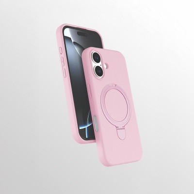 Apple iPhone 16 Case Zore Samara Cover M-safe Charging Stand - 5