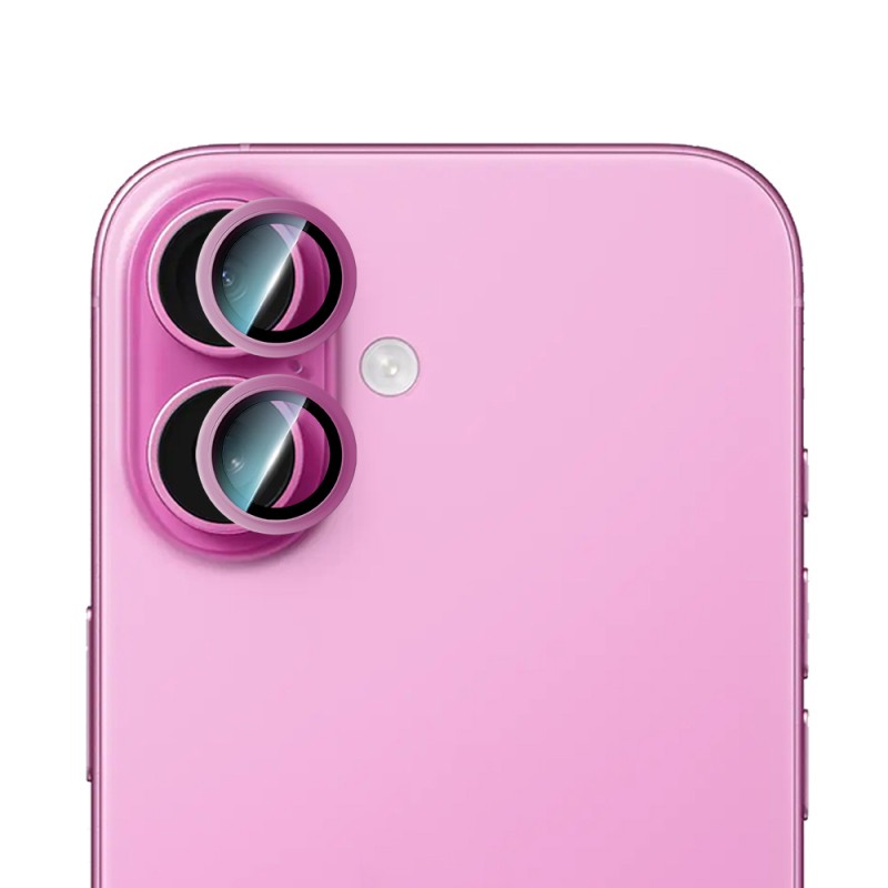 Apple iPhone 16 CaseWorld Alloy Series Oleophobic Anti-Reflective Camera Lens Protector - 10