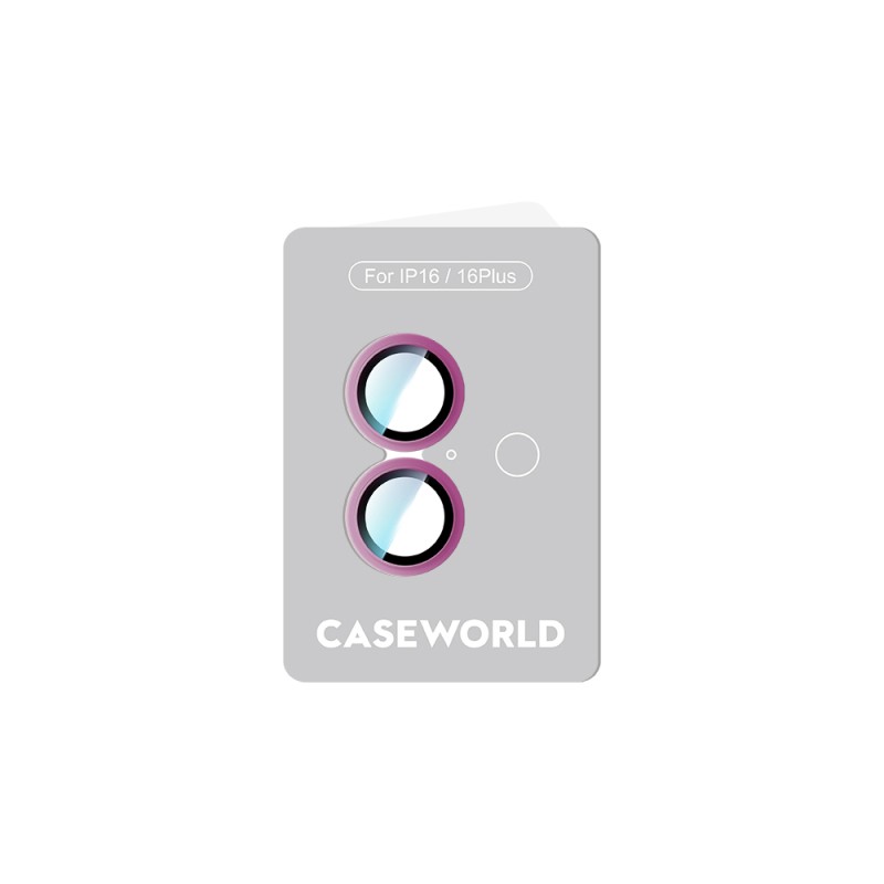 Apple iPhone 16 CaseWorld Alloy Series Oleophobic Anti-Reflective Camera Lens Protector - 25
