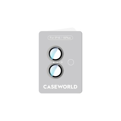 Apple iPhone 16 CaseWorld Alloy Series Oleophobic Anti-Reflective Camera Lens Protector - 26