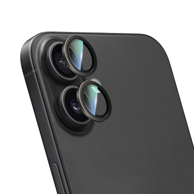 Apple iPhone 16 CaseWorld Alloy Two-Color Serisi Lens Koruyucu - 17