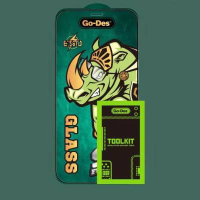 Apple iPhone 16 Go Des 9D Full Cover Tempered Glass Screen Protector - 5