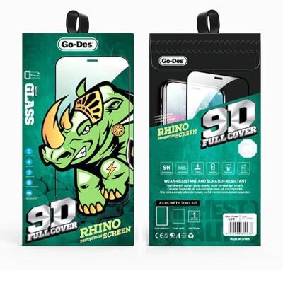 Apple iPhone 16 Go Des 9D Full Cover Tempered Glass Screen Protector - 4