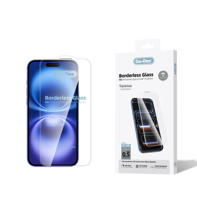 Apple iPhone 16 Go Des Borderless Tempered Glass Screen Protector - Go Des
