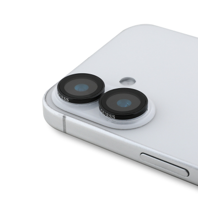 Apple iPhone 16 Guess Orjinal Lisanslı Metal Kamera Lens Koruyucu - Guess
