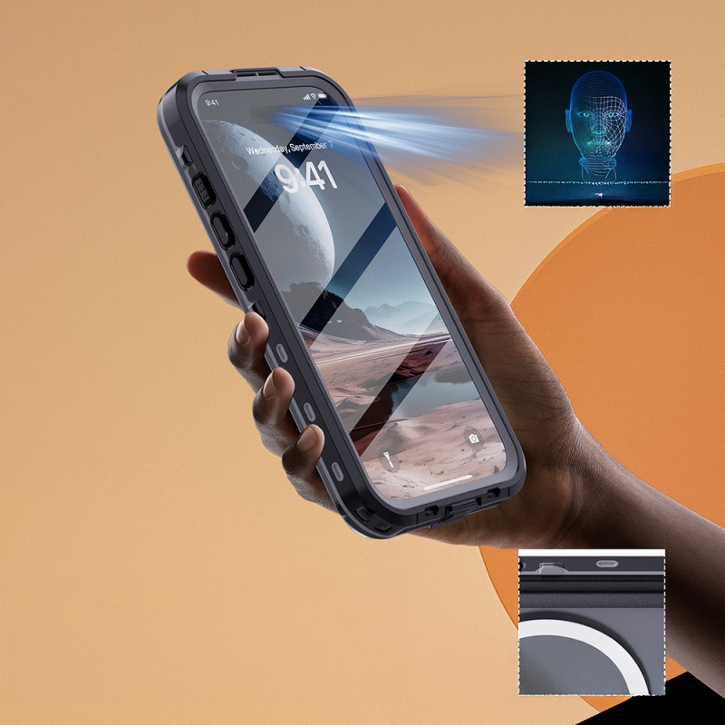 Apple iPhone 16 Kılıf 1-1 Su Geçirmez Kılıf - 10