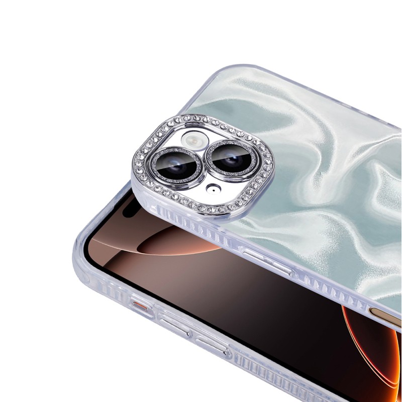 Apple iPhone 16 Kılıf Airbagli Parlak Taş Detay Tasarımlı Zore Esila Kapak - 5