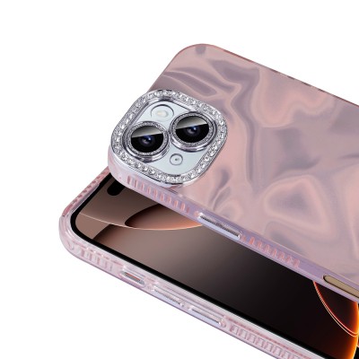 Apple iPhone 16 Kılıf Airbagli Parlak Taş Detay Tasarımlı Zore Esila Kapak - 7