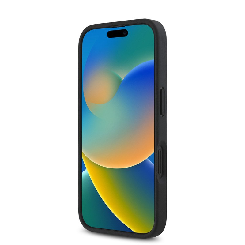 Apple iPhone 16 Kılıf DKNY Orjinal Lisanslı M-safe Şarj Özellikli 3D Yazılı Repeat Pattern Kapak - 8