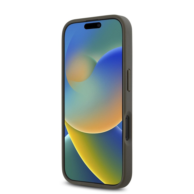 Apple iPhone 16 Kılıf DKNY Orjinal Lisanslı M-safe Şarj Özellikli 3D Yazılı Repeat Pattern Kapak - 14