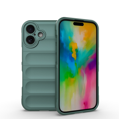 Apple iPhone 16 Kılıf Esnek TPU Oyuklu Arka Yüzey Tasarımlı Zore Etnik Silikon Kapak - Zore