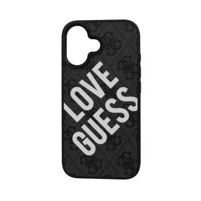 Apple iPhone 16 Kılıf Guess Orjinal Lisanslı Big Love Guess Kapak - Guess