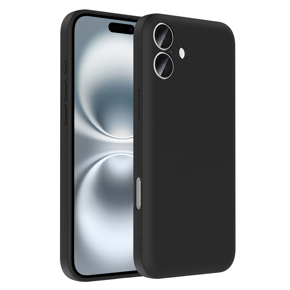 iPhone 16 Kılıf Kamera Korumalı Kartlık Hazneli NXXA Vitra Kapak - Siyah