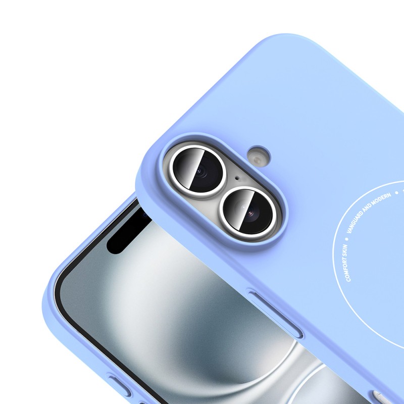Apple iPhone 16 Kılıf M-Safe Şarj Özellikli Kamera Korumalı Zore Elio Sert PC Kapak - 17
