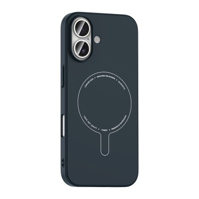 Apple iPhone 16 Kılıf M-Safe Şarj Özellikli Kamera Korumalı Zore Elio Sert PC Kapak - 10