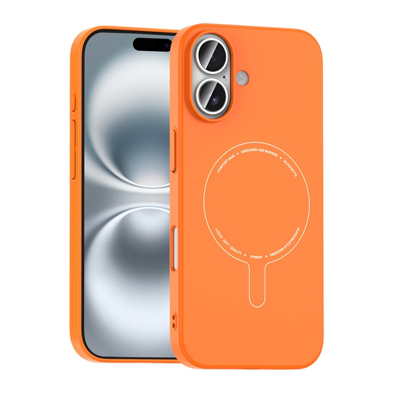 Apple iPhone 16 Kılıf M-Safe Şarj Özellikli Kamera Korumalı Zore Elio Sert PC Kapak - 4
