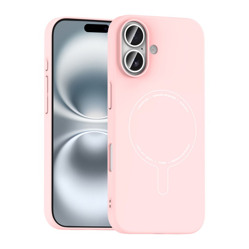 Apple iPhone 16 Kılıf M-Safe Şarj Özellikli Kamera Korumalı Zore Elio Sert PC Kapak - 6