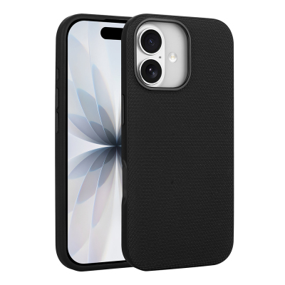 Apple iPhone 16 Kılıf M-Safe Şarj Özellikli Kumaş Tasarımlı Zore Miami Sert PC Kapak - Zore