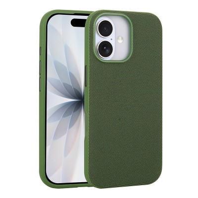 Apple iPhone 16 Kılıf M-Safe Şarj Özellikli Kumaş Tasarımlı Zore Miami Sert PC Kapak - 3