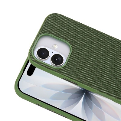 Apple iPhone 16 Kılıf M-Safe Şarj Özellikli Kumaş Tasarımlı Zore Miami Sert PC Kapak - 15