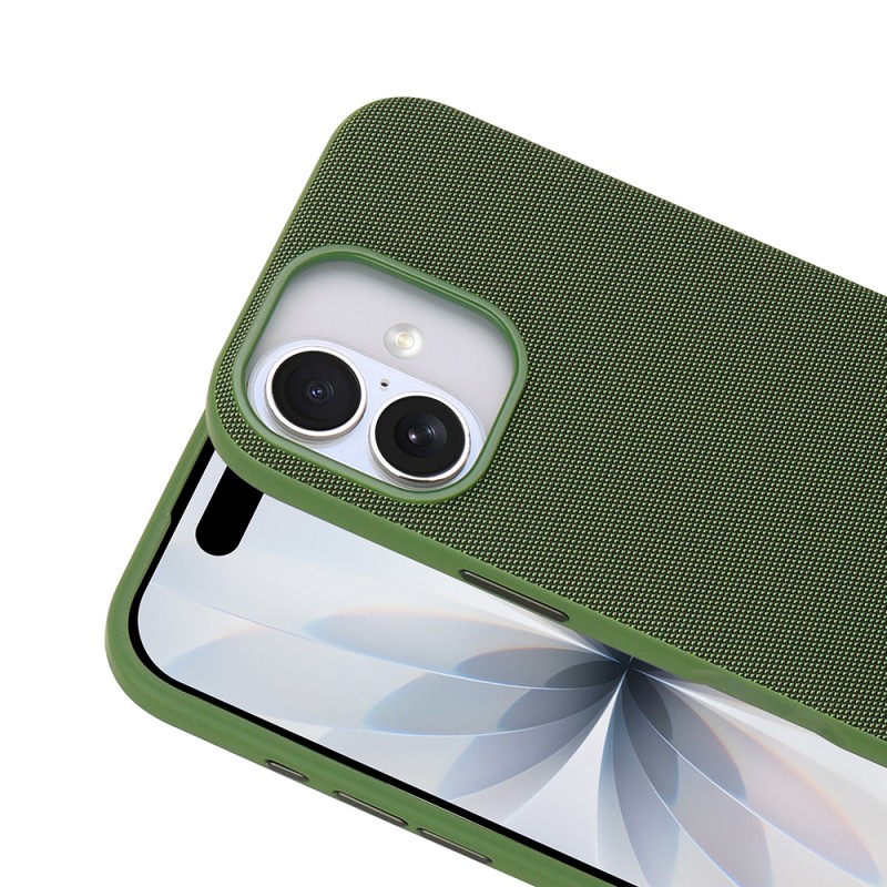 Apple iPhone 16 Kılıf M-Safe Şarj Özellikli Kumaş Tasarımlı Zore Miami Sert PC Kapak - 15