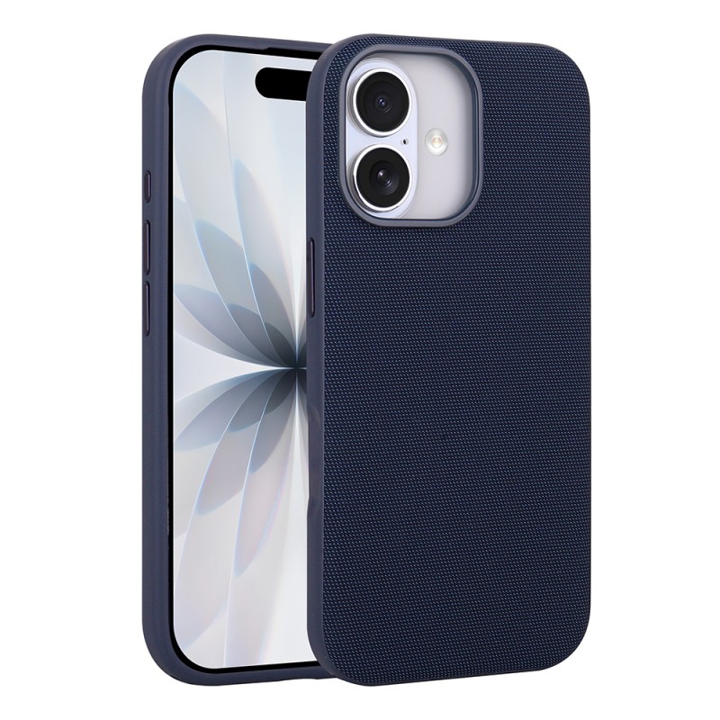 Apple iPhone 16 Kılıf M-Safe Şarj Özellikli Kumaş Tasarımlı Zore Miami Sert PC Kapak - 4