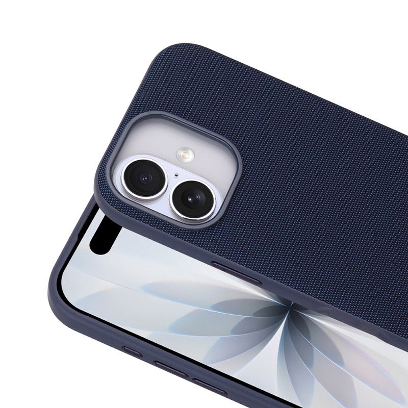 Apple iPhone 16 Kılıf M-Safe Şarj Özellikli Kumaş Tasarımlı Zore Miami Sert PC Kapak - 16
