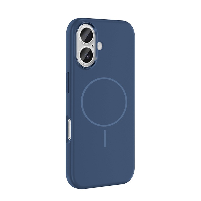 Apple iPhone 16 Kılıf M-Safe Şarj Özellikli Metal Kamera Çerçeveli Zore Edi Silikon Kapak - 8