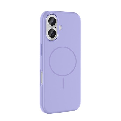 Apple iPhone 16 Kılıf M-Safe Şarj Özellikli Metal Kamera Çerçeveli Zore Edi Silikon Kapak - 10