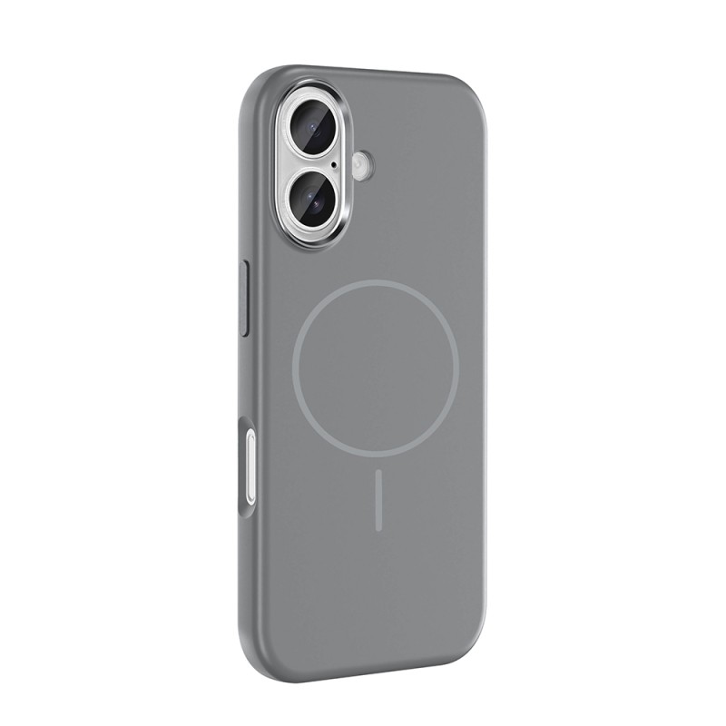Apple iPhone 16 Kılıf M-Safe Şarj Özellikli Metal Kamera Çerçeveli Zore Edi Silikon Kapak - 12
