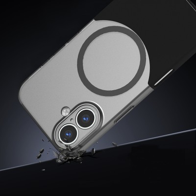 Apple iPhone 16 Kılıf M-Safe Şarj Özellikli Mıknatıslı Zore Duble Kapak - 7