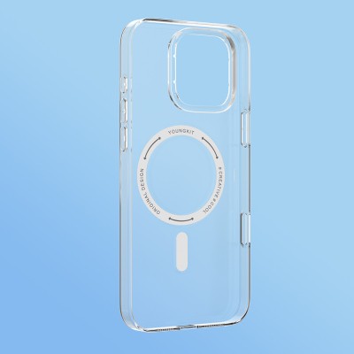 Apple iPhone 16 Kılıf M-safe Şarj Özellikli Youngkit Ice Serisi Kapak - 5