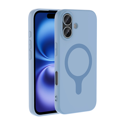 Apple iPhone 16 Kılıf M-Safe Şarj Özellikli Zore Aris Silikon Kapak - Zore