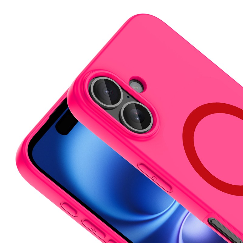 Apple iPhone 16 Kılıf M-Safe Şarj Özellikli Zore Aris Silikon Kapak - 5