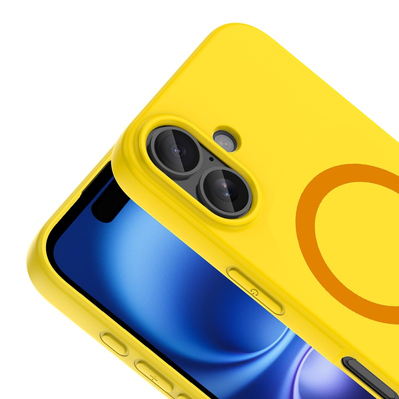 Apple iPhone 16 Kılıf M-Safe Şarj Özellikli Zore Aris Silikon Kapak - 23