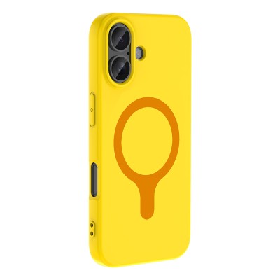 Apple iPhone 16 Kılıf M-Safe Şarj Özellikli Zore Aris Silikon Kapak - 24