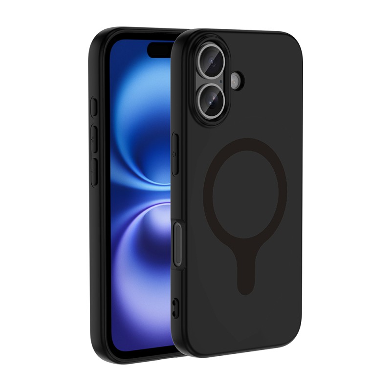 Apple iPhone 16 Kılıf M-Safe Şarj Özellikli Zore Aris Silikon Kapak - 25