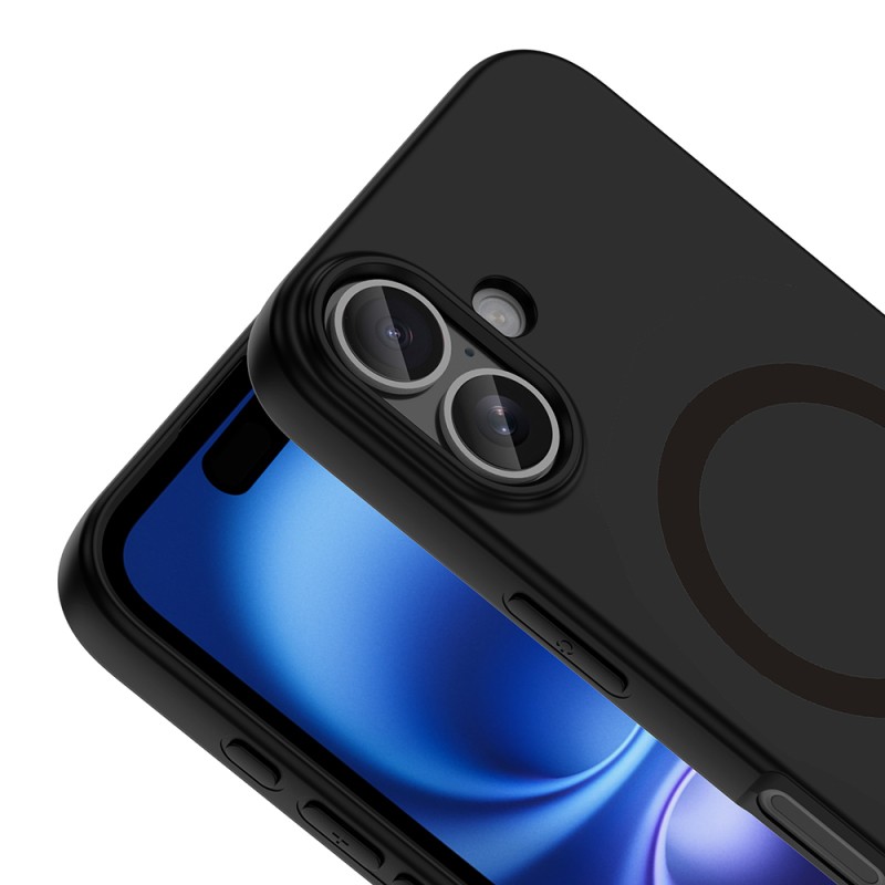 Apple iPhone 16 Kılıf M-Safe Şarj Özellikli Zore Aris Silikon Kapak - 26