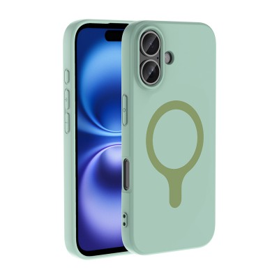 Apple iPhone 16 Kılıf M-Safe Şarj Özellikli Zore Aris Silikon Kapak - 28
