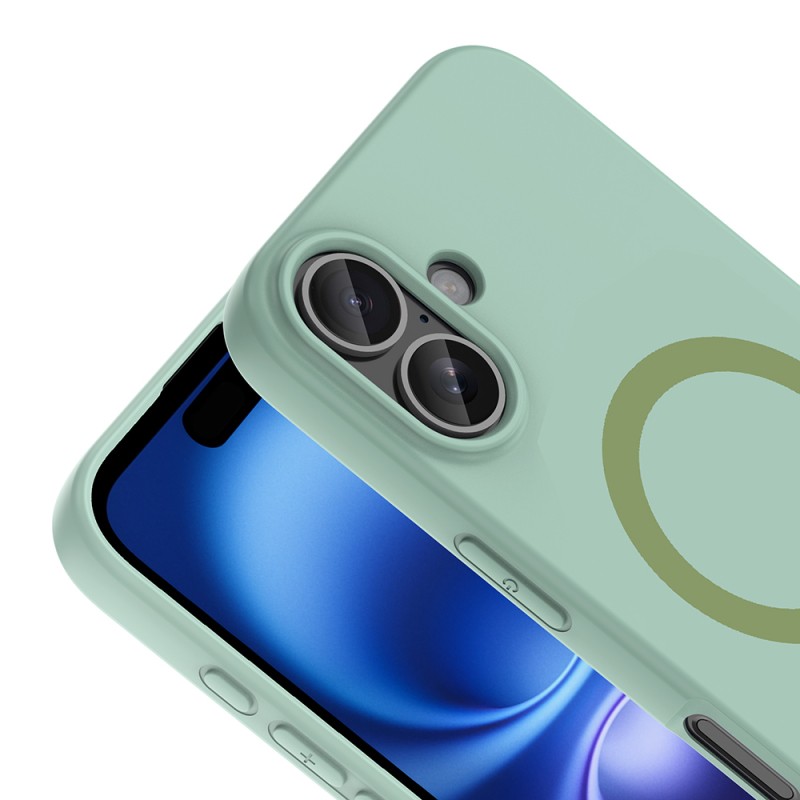 Apple iPhone 16 Kılıf M-Safe Şarj Özellikli Zore Aris Silikon Kapak - 29