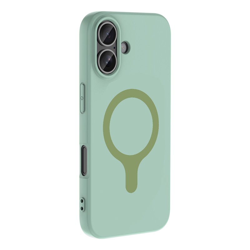 Apple iPhone 16 Kılıf M-Safe Şarj Özellikli Zore Aris Silikon Kapak - 30