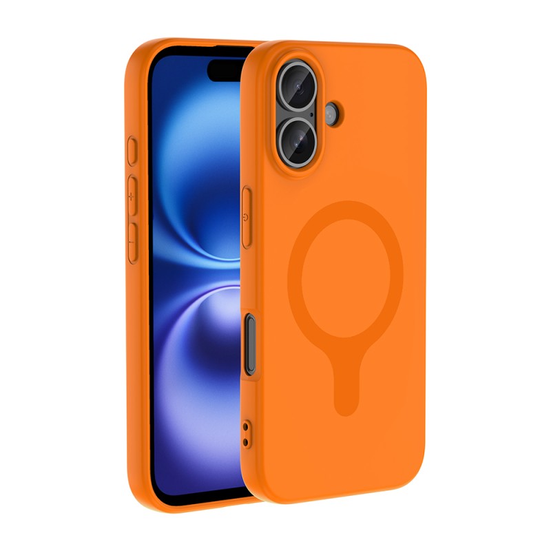 Apple iPhone 16 Kılıf M-Safe Şarj Özellikli Zore Aris Silikon Kapak - 31