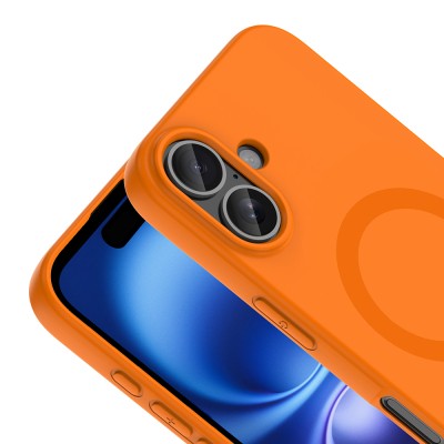 Apple iPhone 16 Kılıf M-Safe Şarj Özellikli Zore Aris Silikon Kapak - 32